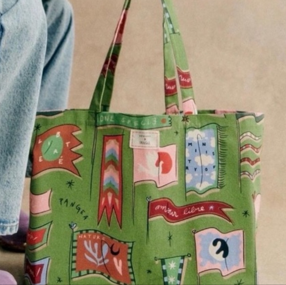 sezane x pangea tote bag nwot